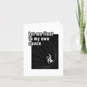 Cartes Pour Fêtes Annuelles Laisse-moi flotter dans mon propre espace