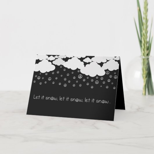 Cartes Pour Fêtes Annuelles Laisser neiger (Devant)