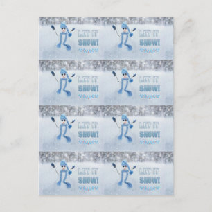 Cartes Pour Fêtes Annuelles Laisser neiger