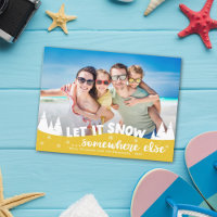Laisser neiger drôle plage de vacances Noël