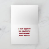 CARTES POUR FÊTES ANNUELLES *LAISSEZ-LE NEIGER* CE QUE NOËL VOUS SOUHAITE (Intérieur)