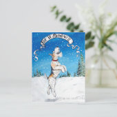 Cartes Pour Fêtes Annuelles Laissez-le Snow Wire Fox Terrier! (Debout devant)