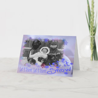 Cartes Pour Fêtes Annuelles Laissez lui neiger ! !