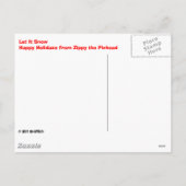 Cartes Pour Fêtes Annuelles Laissez tomber la neige (Dos)