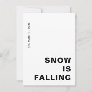 Cartes Pour Fêtes Annuelles Laissez Tomber la Neige Félicitations de Fêtes Min