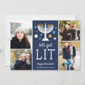 Cartes Pour Fêtes Annuelles Laissons-nous ! | Funny Hanoukka Photo Collage (Devant)