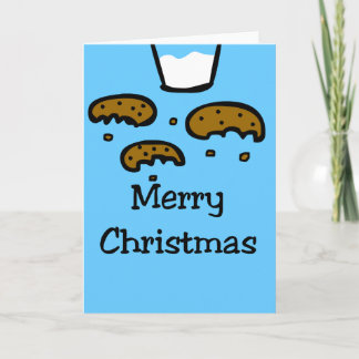 Cartes Pour Fêtes Annuelles Lait et cookies