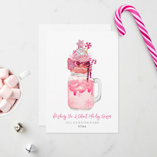 Cartes Pour Fêtes Annuelles Lait rose Sucré Noël de Noël