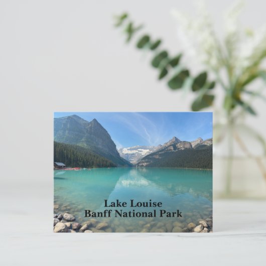 Cartes Pour Fêtes Annuelles Lake Louise à Banff Canada (Debout devant)
