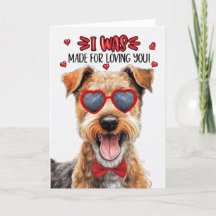 Cartes Pour Fêtes Annuelles Lakeland Terrier Chien fait pour vous aimer Valent