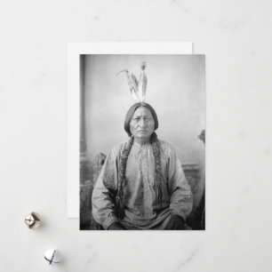 Cartes Pour Fêtes Annuelles Lakota Leader assis Bull Amérindien