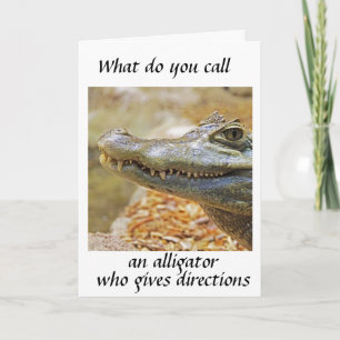 CARTES POUR FÊTES ANNUELLES L'ALLIGATOR NAVIGATEUR* POUR VOTRE ANNIVERSAIRE