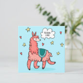 Cartes Pour Fêtes Annuelles Lama (Debout devant)