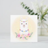 Cartes Pour Fêtes Annuelles Lama (Debout devant)