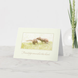 Cartes Pour Fêtes Annuelles L'amitié nourrit le coeur