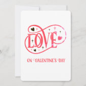 Cartes Pour Fêtes Annuelles L'AMOUR à la Saint-Galentin (Devant)