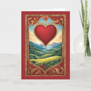 Cartes Pour Fêtes Annuelles L'amour bénira la Terre Saint Valentin