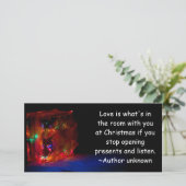 Cartes Pour Fêtes Annuelles L'amour de Noël (Debout devant)