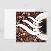 Cartes Pour Fêtes Annuelles L'amour du café (Devant / Derrière)