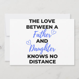 Cartes Pour Fêtes Annuelles L'amour entre un père et une fille noir