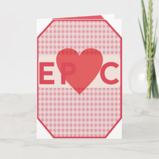 Cartes Pour Fêtes Annuelles L'amour épopé