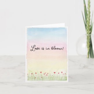 Cartes Pour Fêtes Annuelles L'amour est en fleur