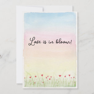 Cartes Pour Fêtes Annuelles L'amour est en fleur