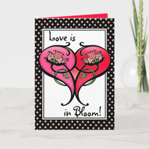 Cartes Pour Fêtes Annuelles L'amour est en fleur ! n° 2