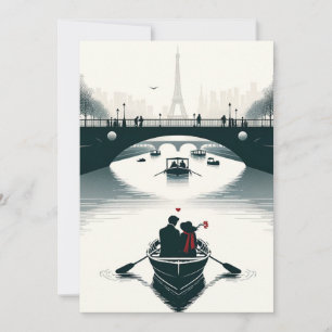 Cartes Pour Fêtes Annuelles L'amour fleurit à Paris