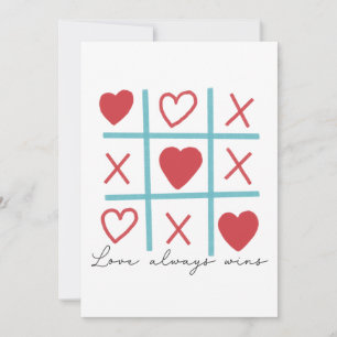 Cartes Pour Fêtes Annuelles L'amour gagne toujours