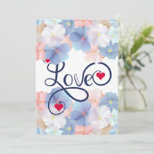 Cartes Pour Fêtes Annuelles L'amour pur comme Fleur (Debout devant)
