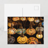 Cartes Pour Fêtes Annuelles Lampes et lanternes turques (Devant / Derrière)