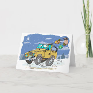 Cartes Pour Fêtes Annuelles LandRoverXtmasCard copie