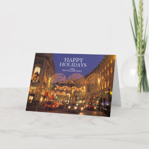 Cartes Pour Fêtes Annuelles L'Angleterre, Londres, rue de régent à Noël