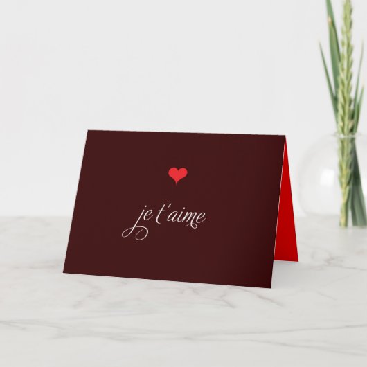 Cartes Pour Fêtes Annuelles Langue de l'amour (blanc) (Devant)