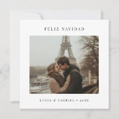 Cartes Pour Fêtes Annuelles Langue espagnole Noël Feliz Navidad Photo (Devant)