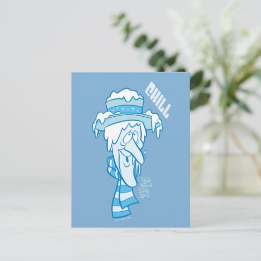 Cartes Pour Fêtes Annuelles L'ANNÉE SANS PÈRE NOËL™ | Snow Miser Chill (Debout devant)