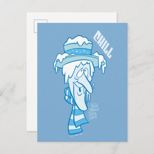 Cartes Pour Fêtes Annuelles L'ANNÉE SANS PÈRE NOËL™ | Snow Miser Chill (Devant / Derrière)