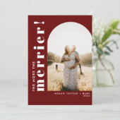 Cartes Pour Fêtes Annuelles L'annonce de grossesse « Plus on est de fous, plus (Debout devant)