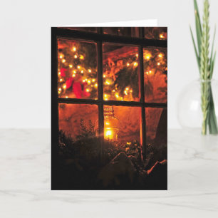 Cartes Pour Fêtes Annuelles Lanterne la nuit