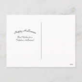 Cartes Pour Fêtes Annuelles Lanterne Web du Citrouille de chambre d'Halloween  (Dos)