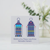 Cartes Pour Fêtes Annuelles Lanternes Ramadan (Debout devant)