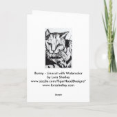 Cartes Pour Fêtes Annuelles Lapin (Dos)