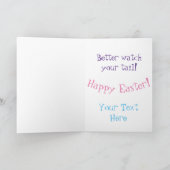 Cartes Pour Fêtes Annuelles Lapin à queue de coton (Intérieur)