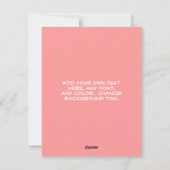 Cartes Pour Fêtes Annuelles Lapin avec caractère chinois (Dos)