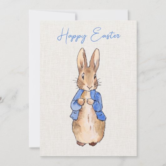 Cartes Pour Fêtes Annuelles Lapin Classique (Devant)