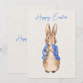 Cartes Pour Fêtes Annuelles Lapin Classique (Devant / Derrière)