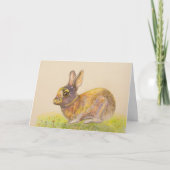 Cartes Pour Fêtes Annuelles Lapin coloré (Devant)