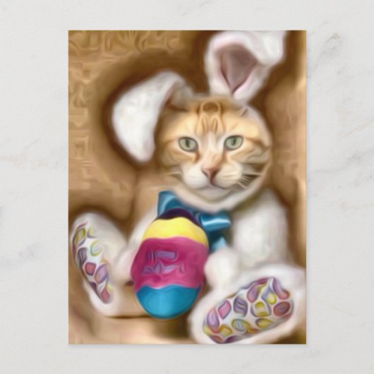 Cartes Pour Fêtes Annuelles Lapin de Claude Pâques (Devant)