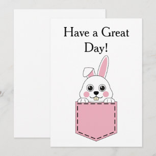 Cartes Pour Fêtes Annuelles Lapin de compagnie personnalisable